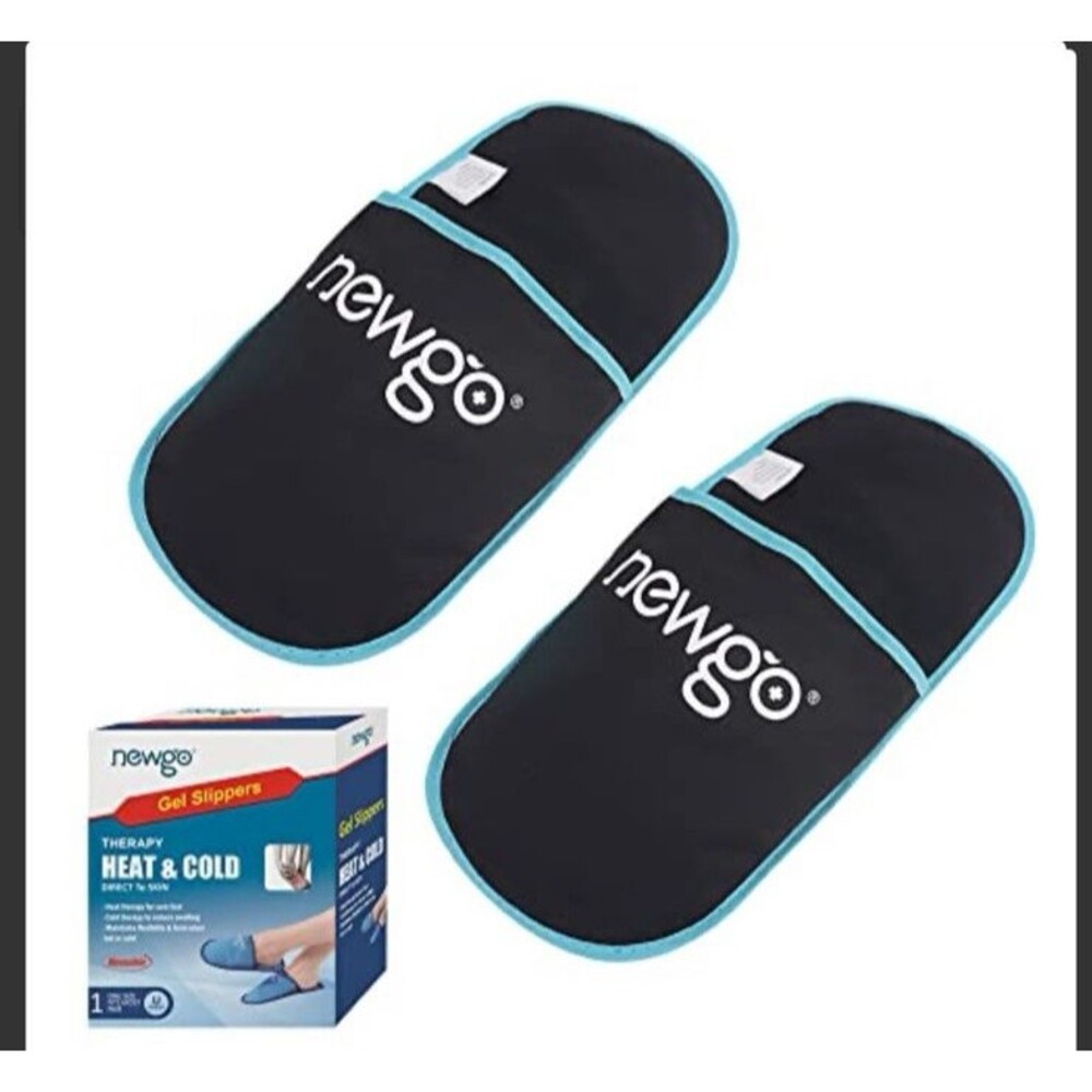 Newgo Gel Slippers ~ Therapy Heat & Cold Fits most sizes